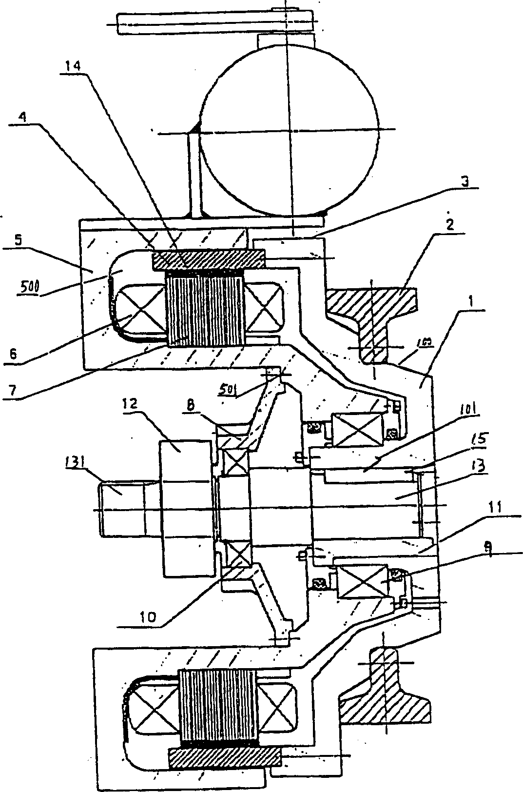 Gearless permanent-magnet synchronous traction machine