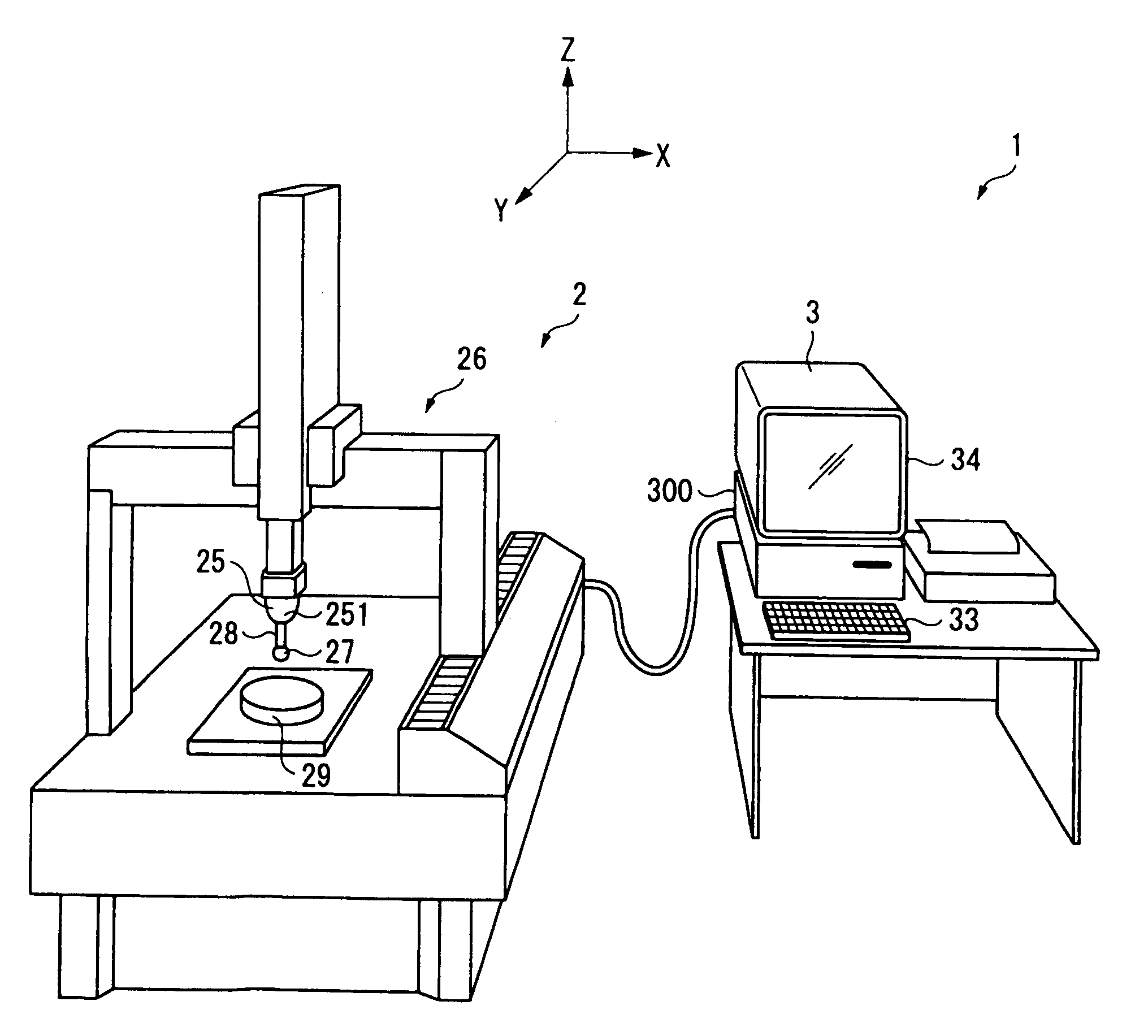 Corrected ball diameter calculating method and form measuring instrument