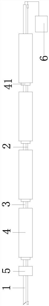 Testing device for thermal secondary air thermal state calibration