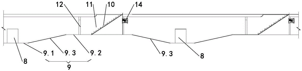 Arrangement structure of evacuation passages for a highway-rail joint construction shield tunnel