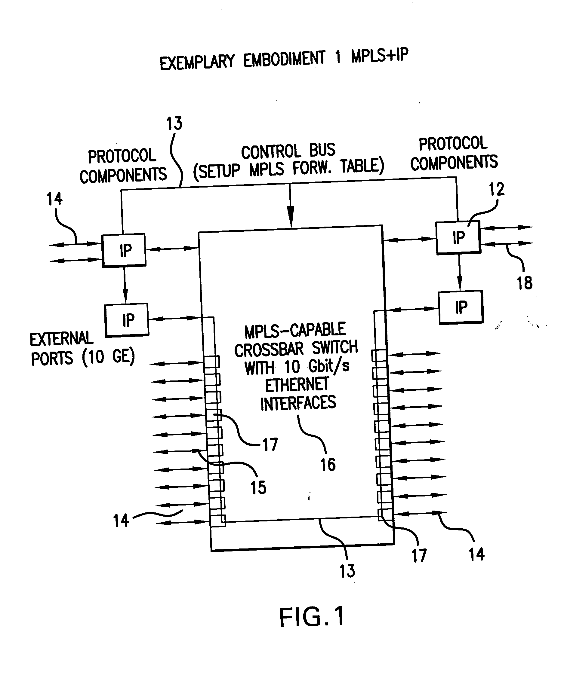 Device and method for transmitting a plurality of signals by means of multi-stage protocol processing