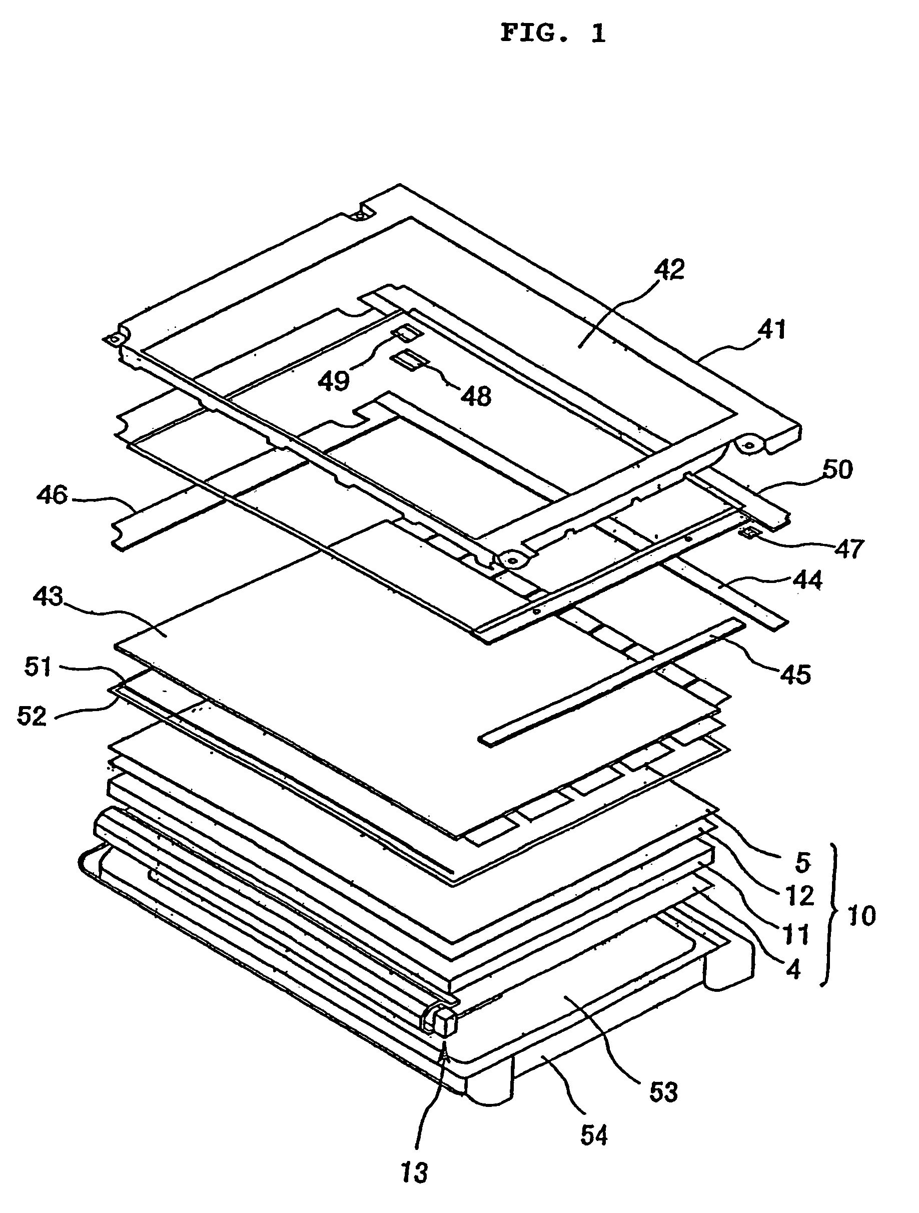 Liquid crystal display device, side backlight unit, lamp reflector and reflection member