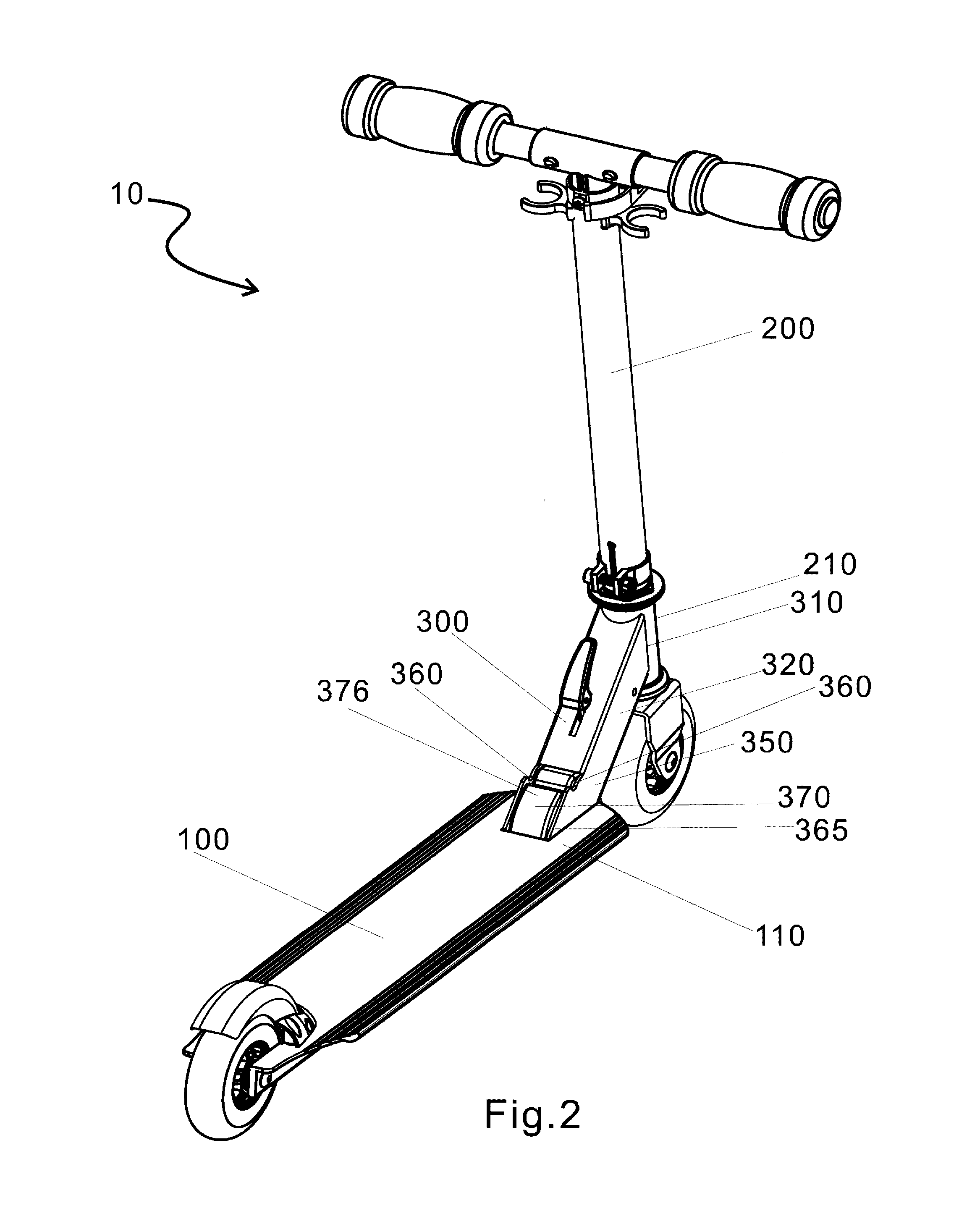 Foldable scooter