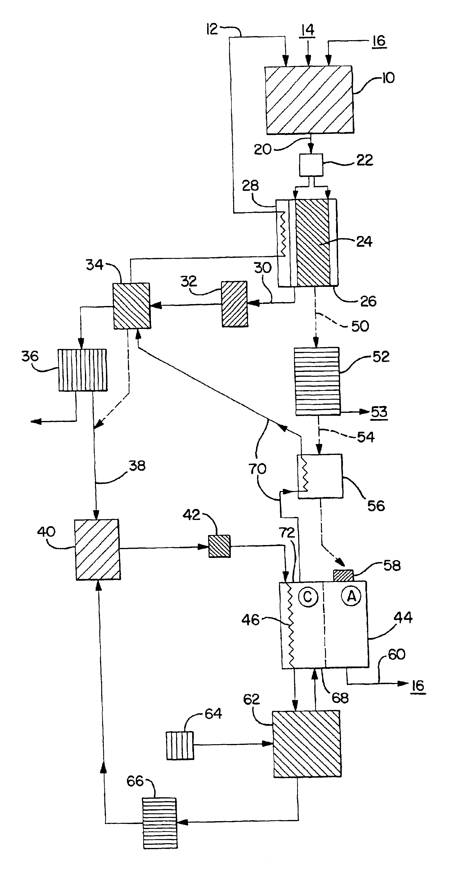 Joint-cycle high-efficiency fuel cell system with power generating turbine