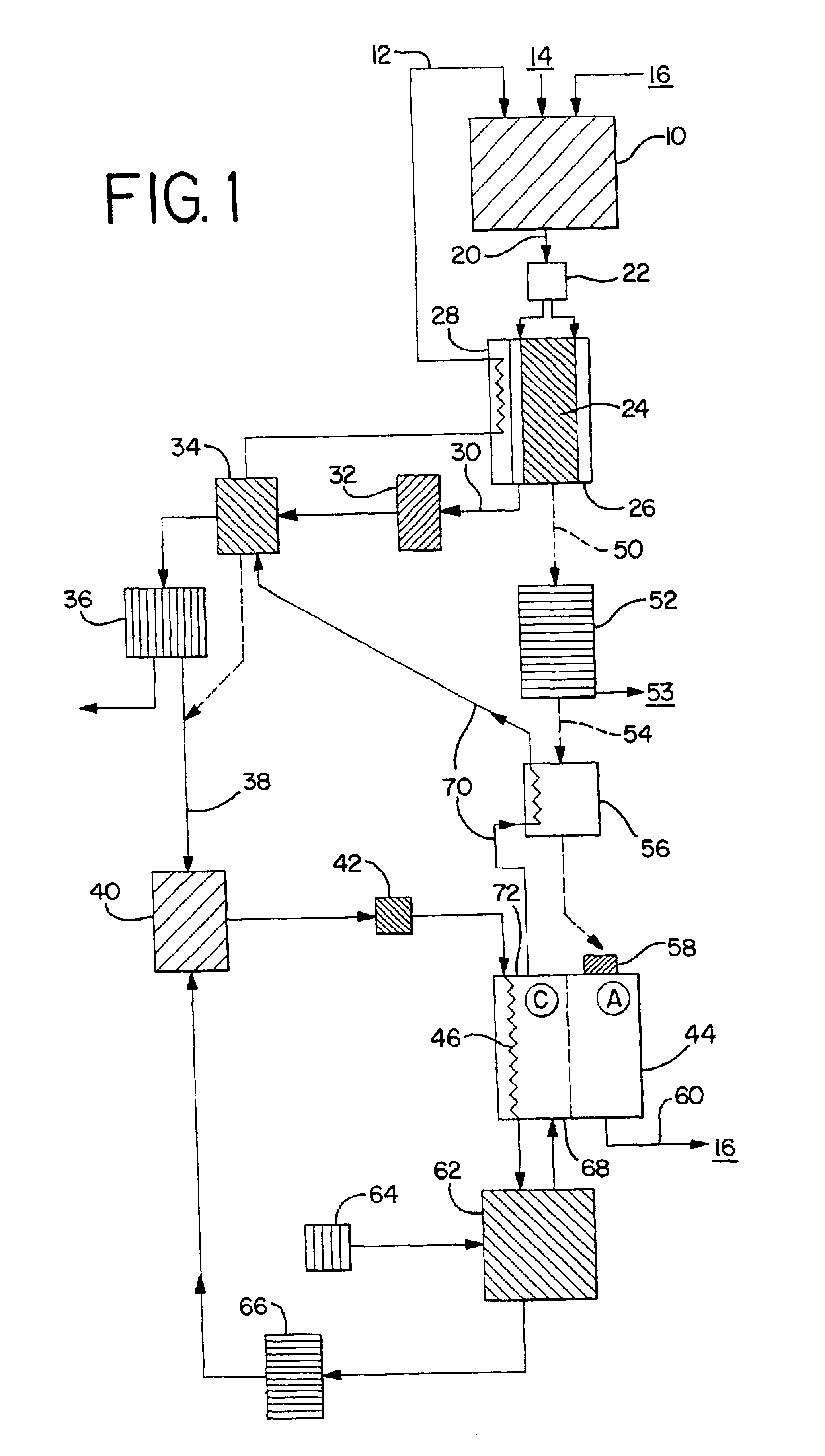 Joint-cycle high-efficiency fuel cell system with power generating turbine