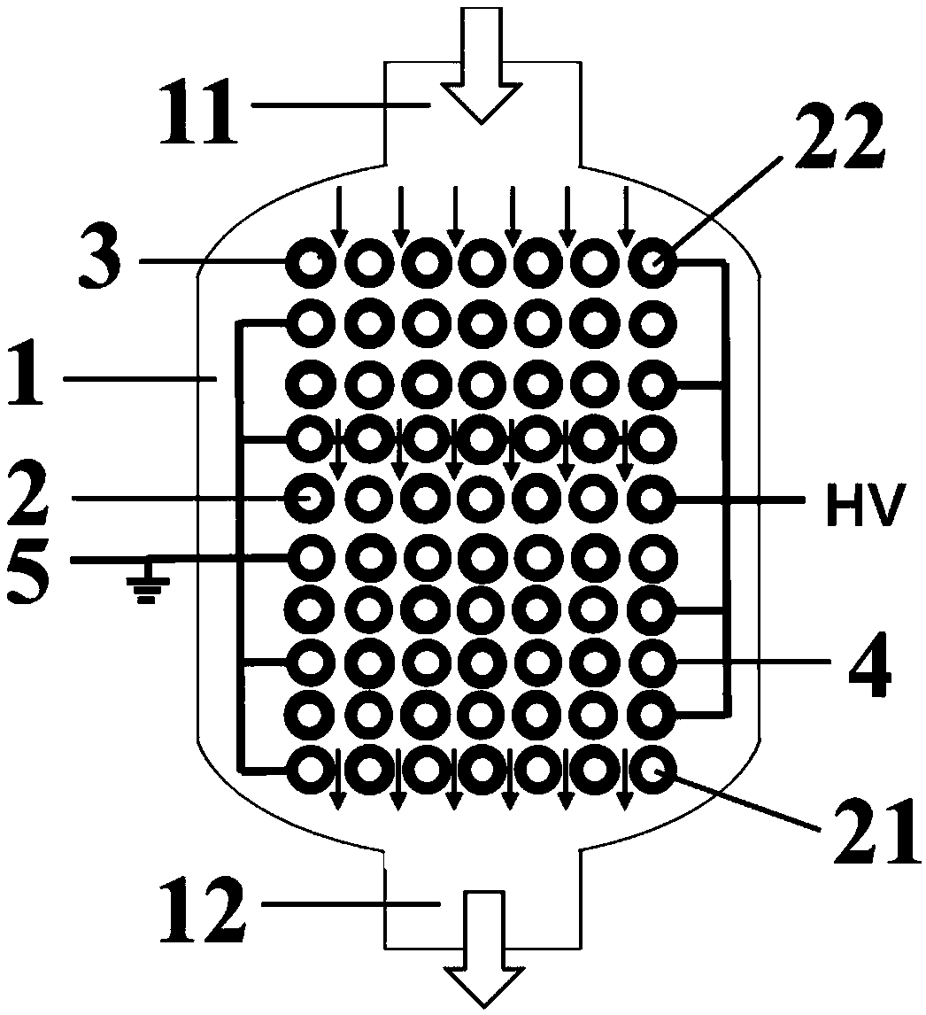 High-flux low-temperature plasma discharge equipment and method for decomposing hydrogen sulfide