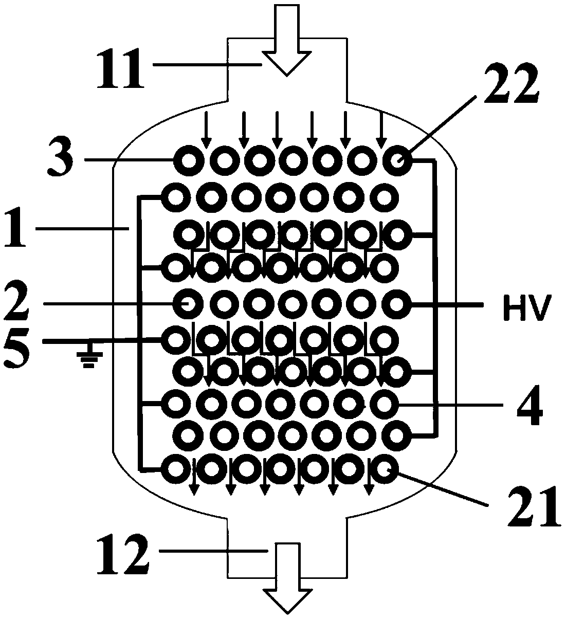 High-flux low-temperature plasma discharge equipment and method for decomposing hydrogen sulfide