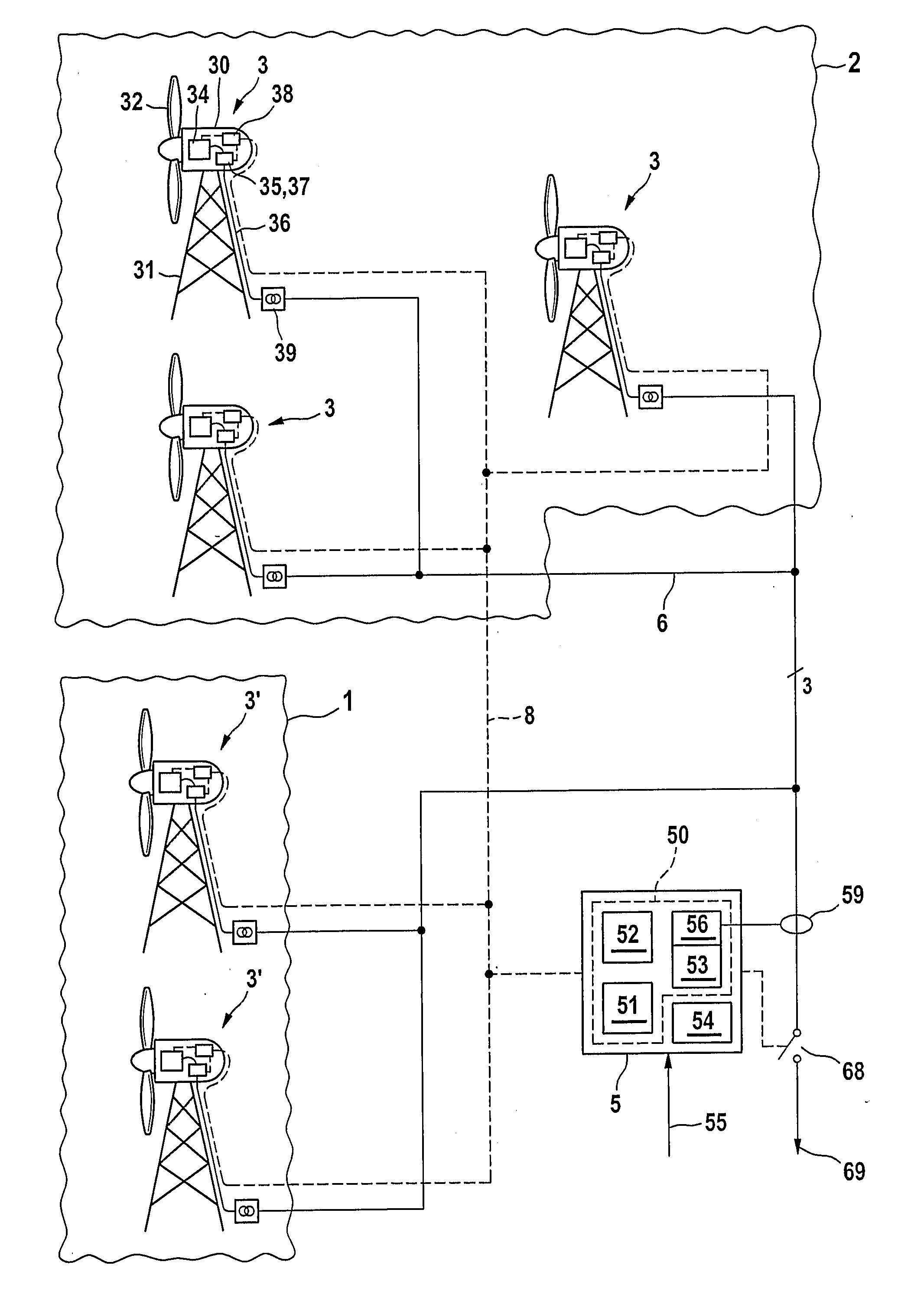 Power Control of a Wind Farm and Method Thereof