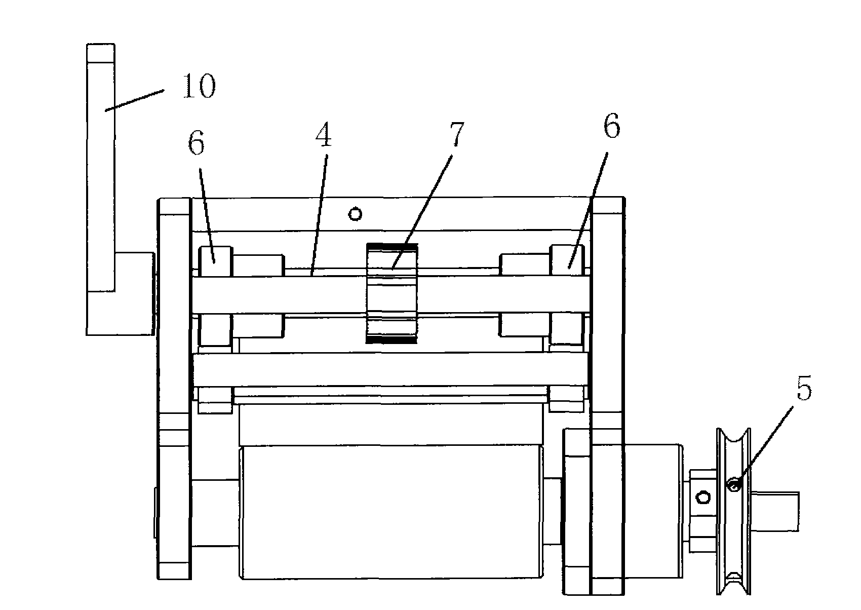 Semi-gear tension conveying device