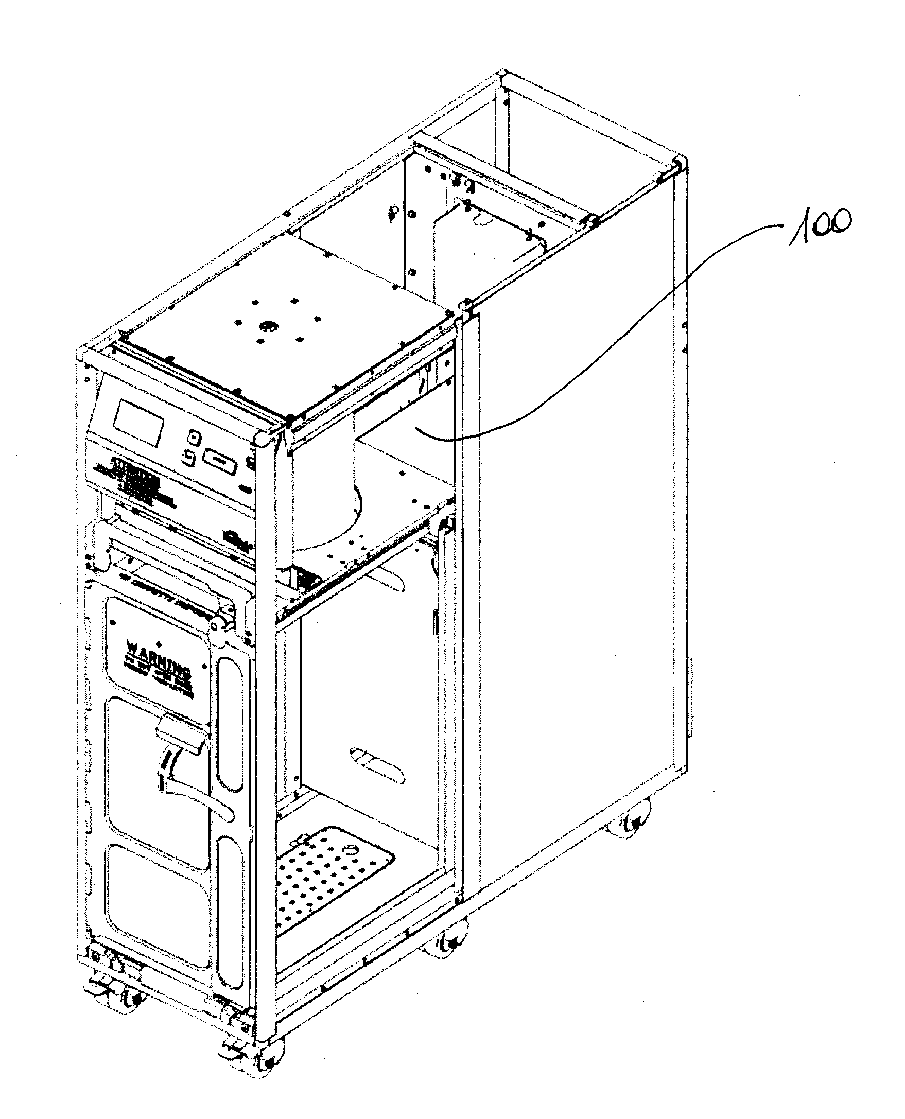 Single-column trash compactor