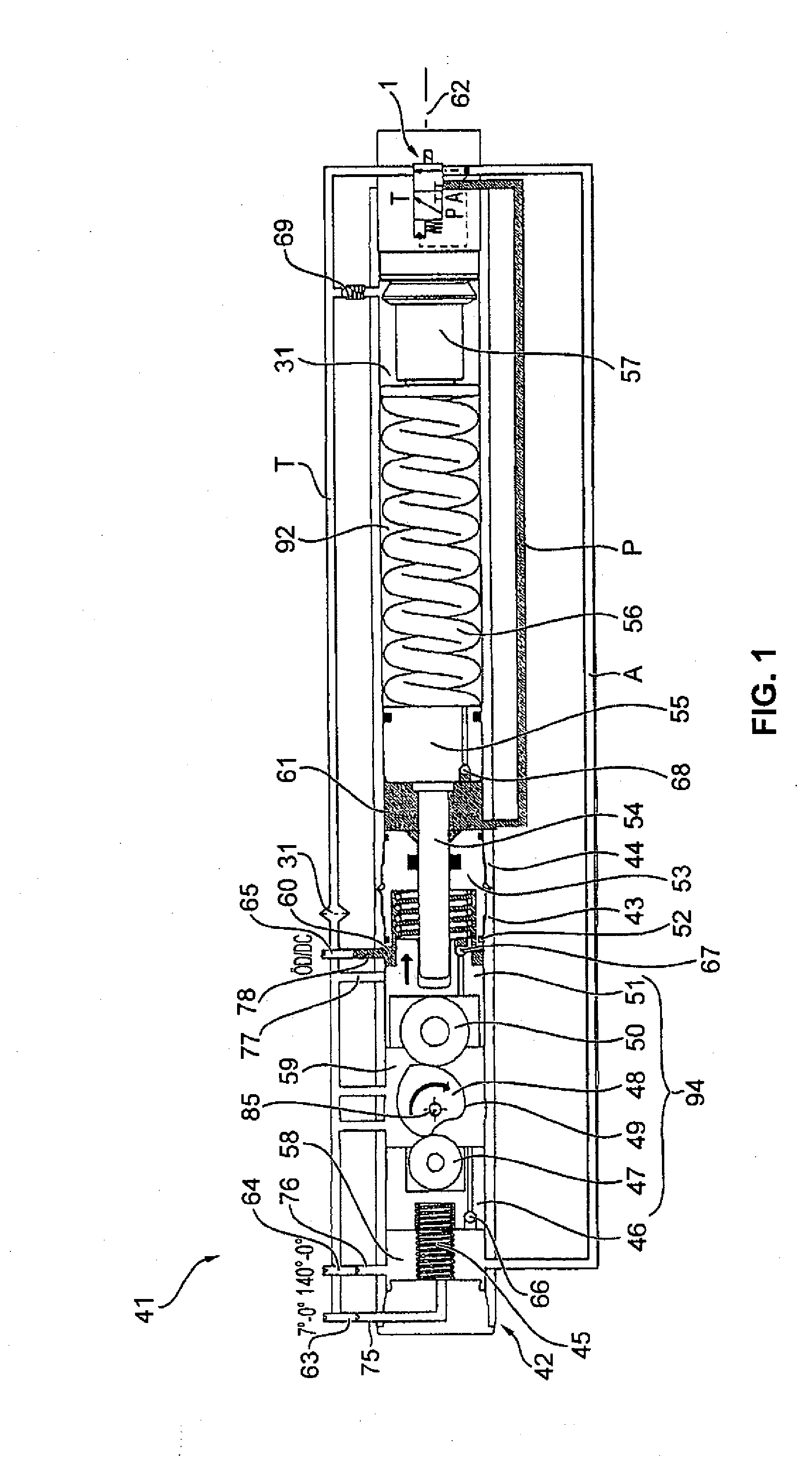 Door closer comprising device for preventing a spring-back