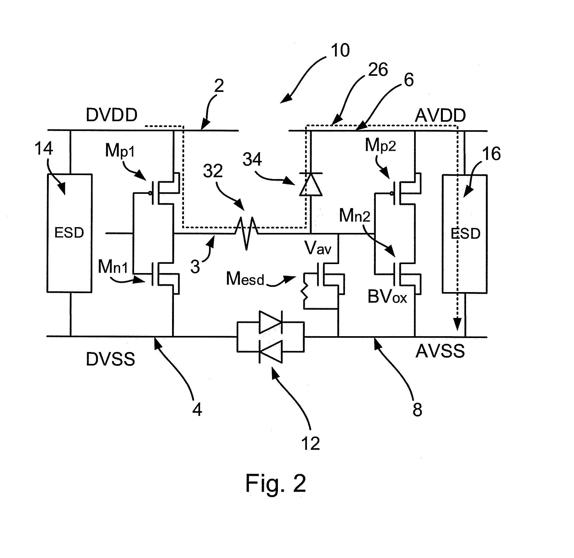 Semiconductor device comprising an ESD protection circuit