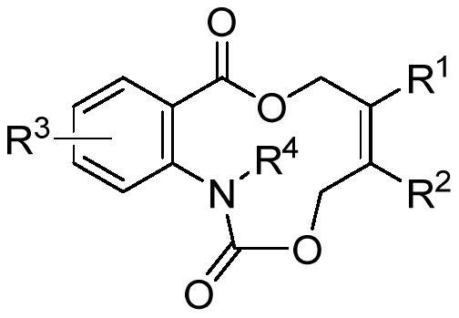 Aza medium ring lactone compound and preparation method thereof