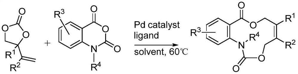 Aza medium ring lactone compound and preparation method thereof