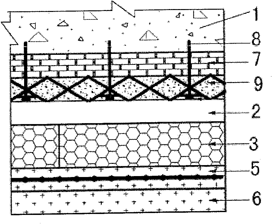 Composite bearing type external heat insulating wall and its construction method