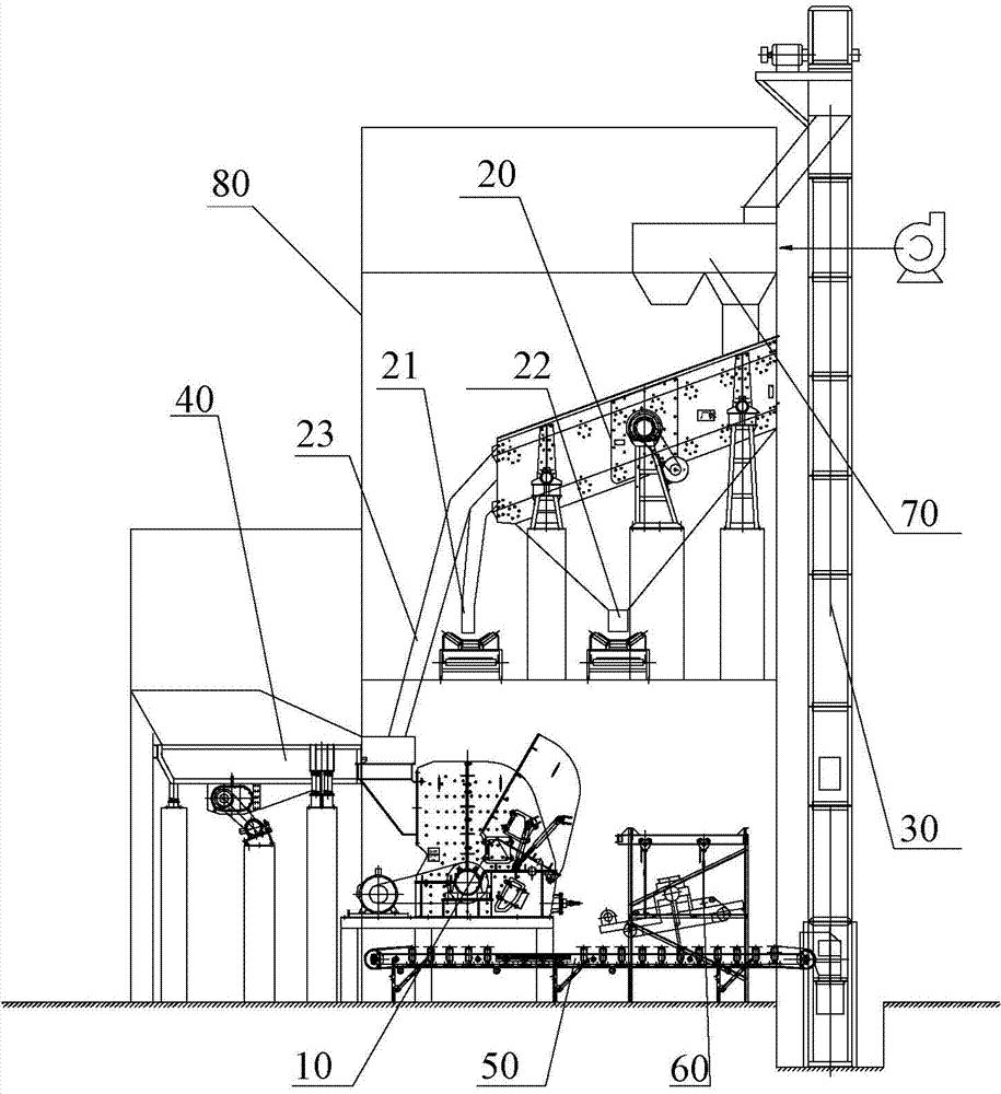 Building garbage treatment system