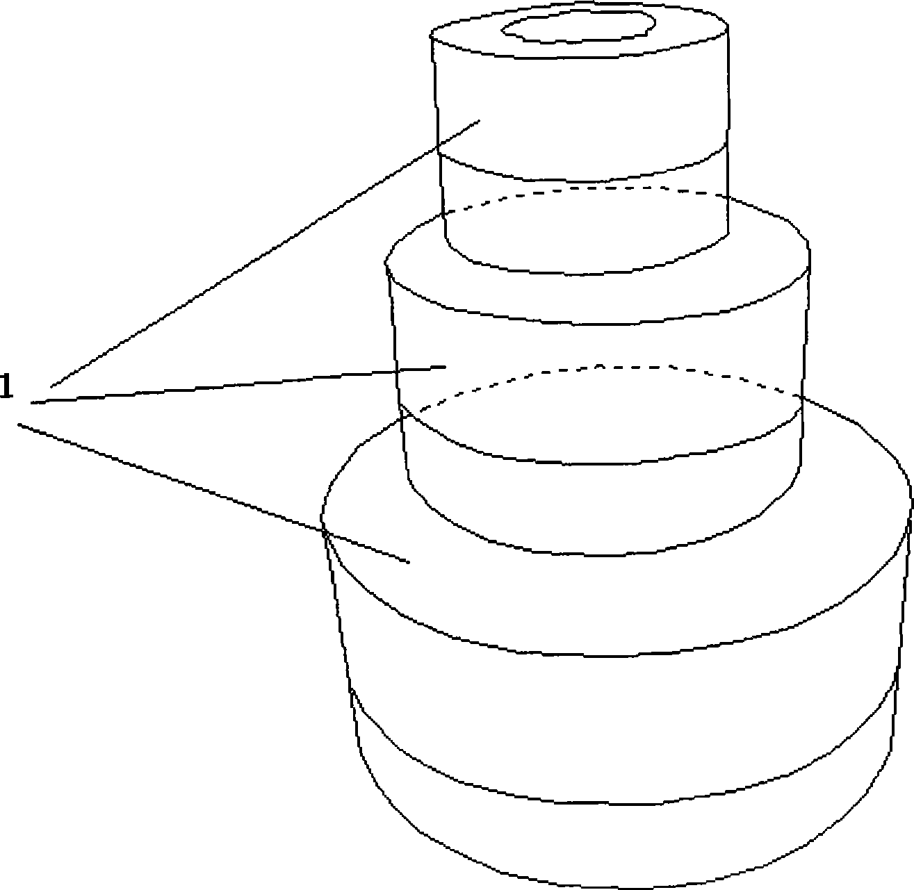 Multi-layer rotary cake type gift box