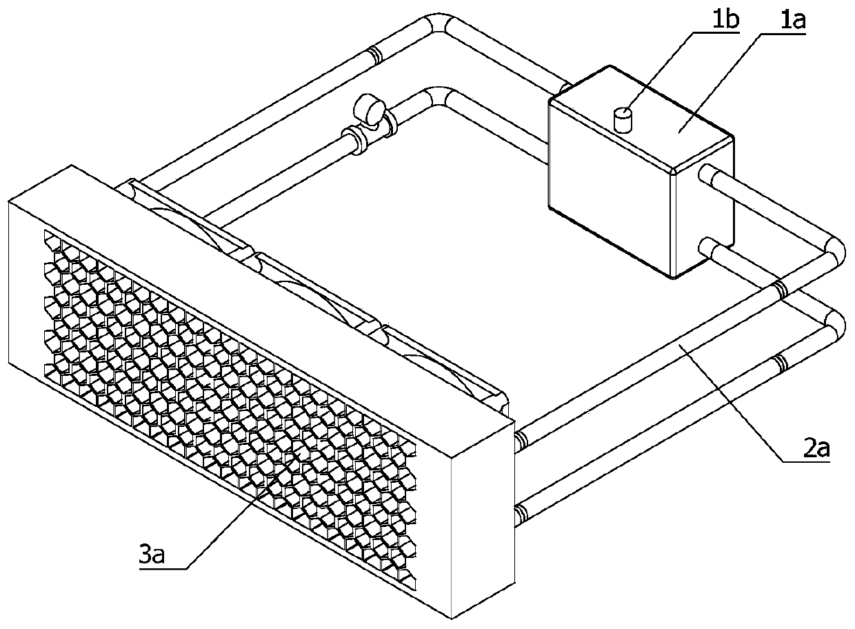 Liquid cooling heat dissipation device of electromechanical equipment