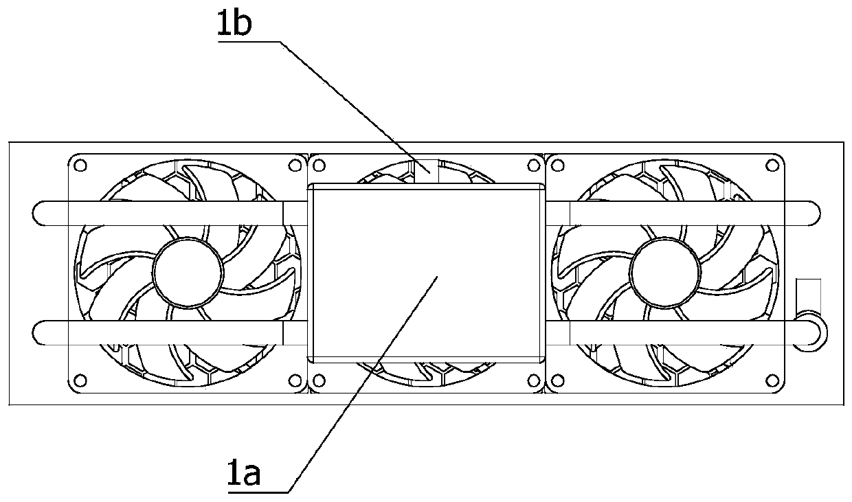 Liquid cooling heat dissipation device of electromechanical equipment