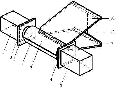 Universal device of initial breaking of structural member of structural coherence collapse experiment