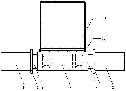 Universal device of initial breaking of structural member of structural coherence collapse experiment