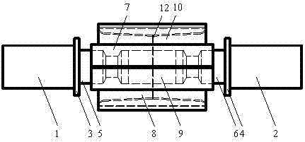 Universal device of initial breaking of structural member of structural coherence collapse experiment