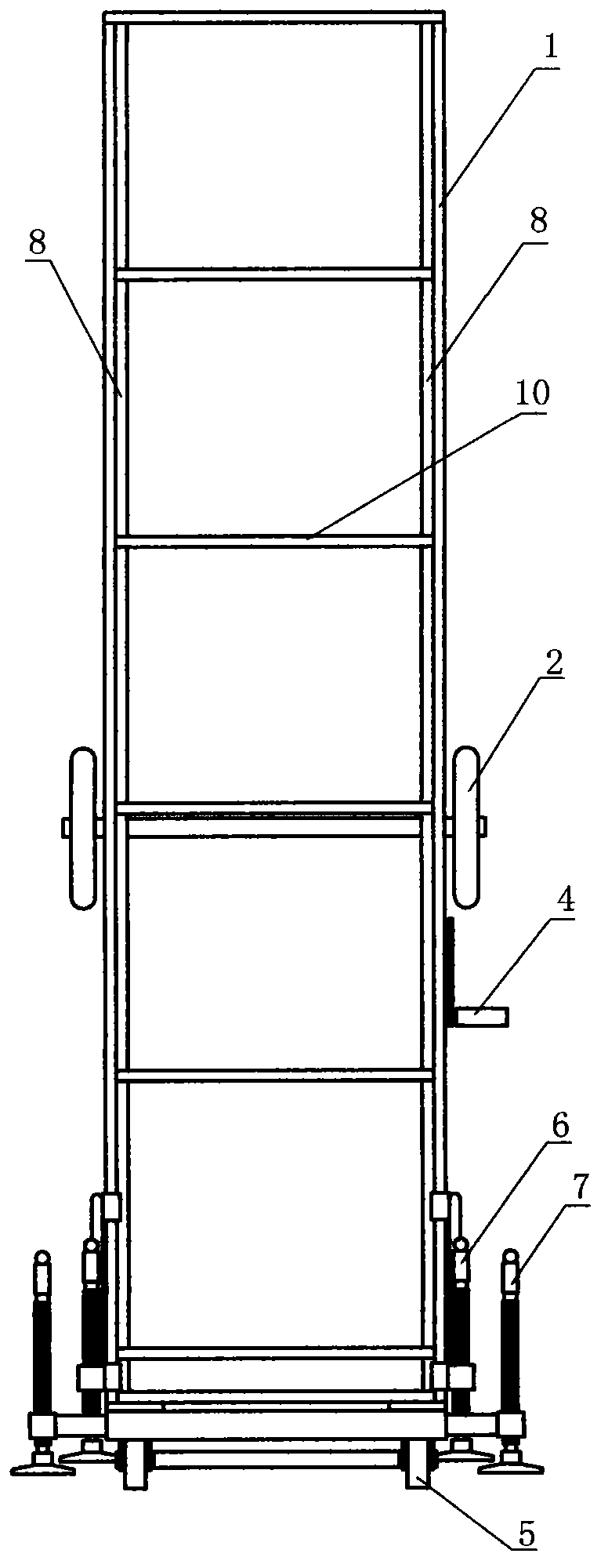 Moveable type hand-operated elevator