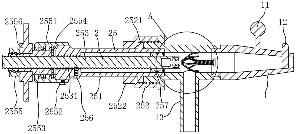 Multifunctional fire-fighting water testing device nozzle