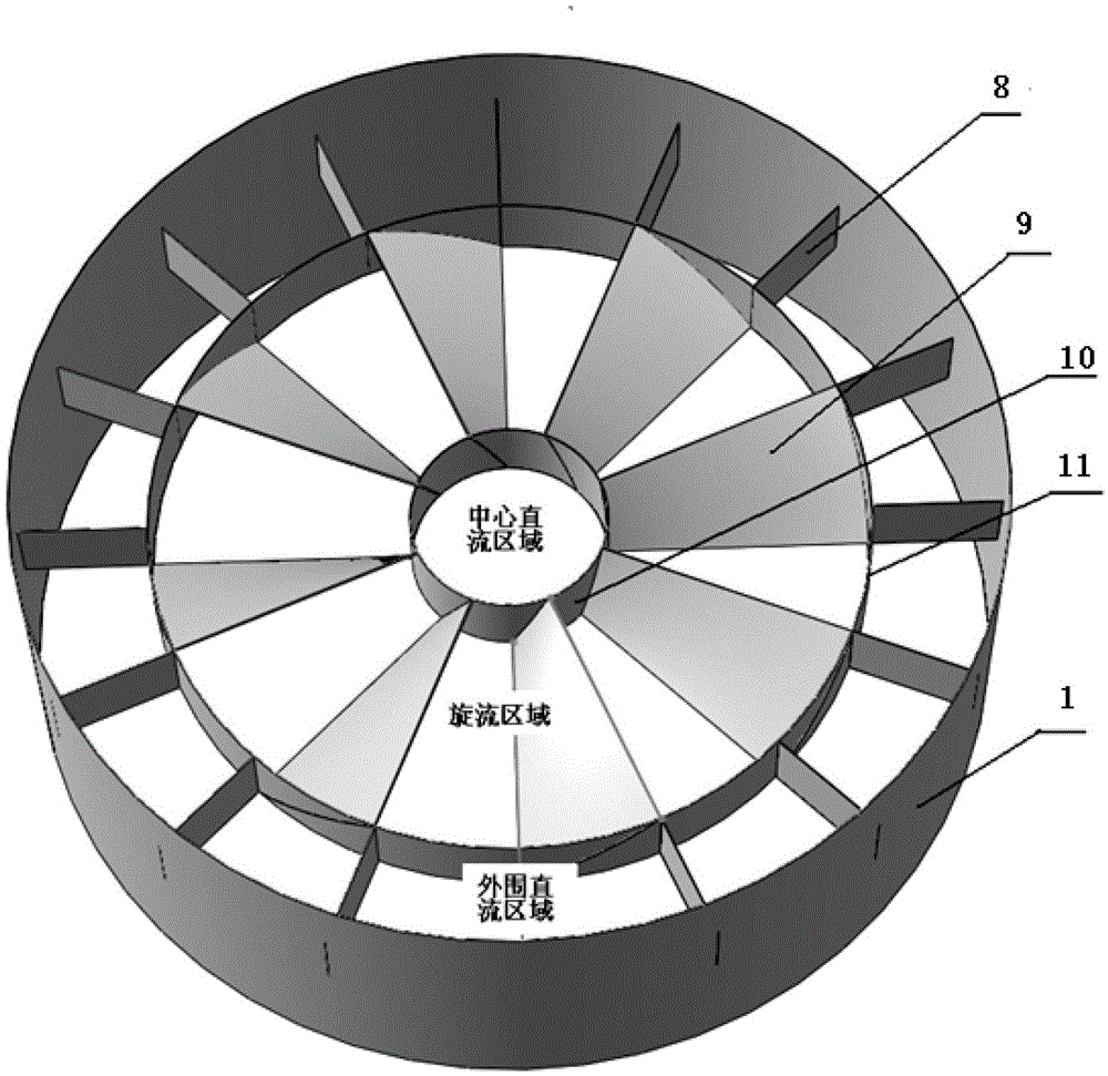 Compound airflow generator, circulating fluidized bed tower-front two-phase premixing device and method