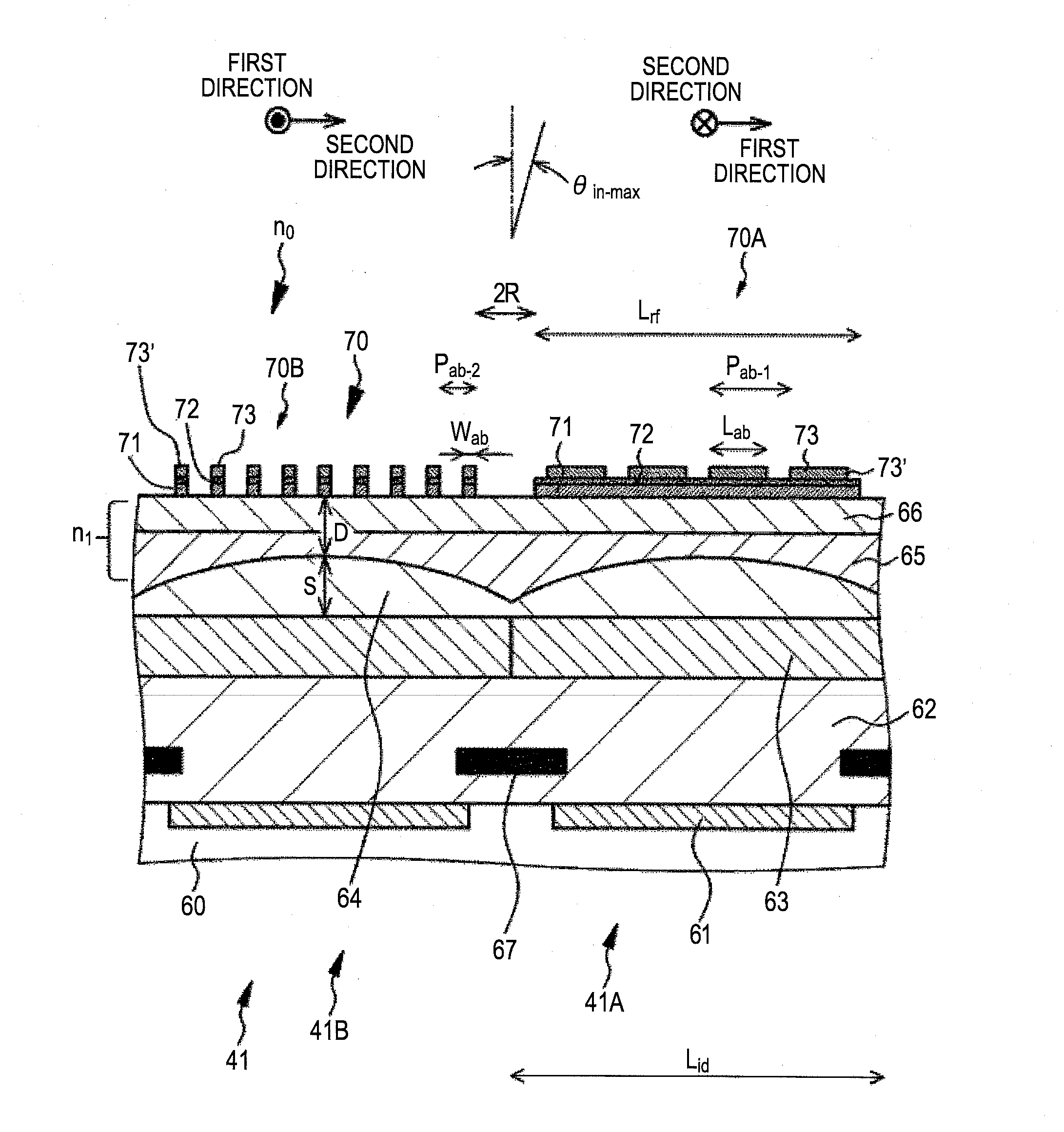 Solid-state imaging element, solid-state imaging device, imaging apparatus, and method of manufacturing polarizing element