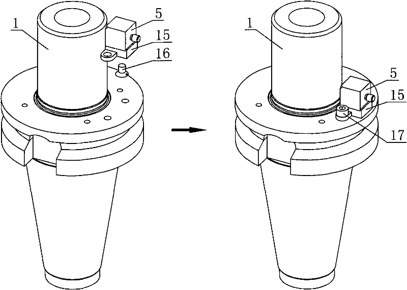 Rotary milling vibration measuring instrument