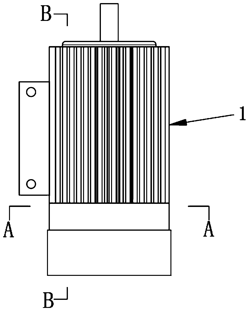 Low-noise aluminum shell motor with sound absorbing cover