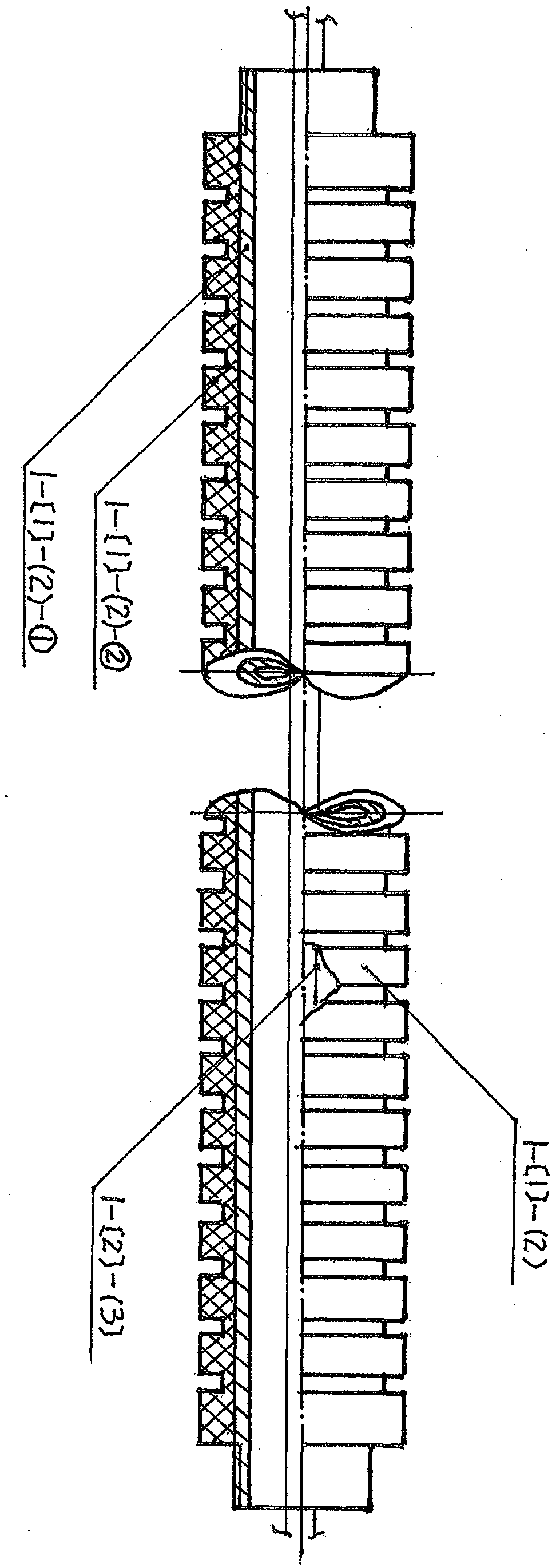 Police lacrimation type multifunctional ultra-long stick