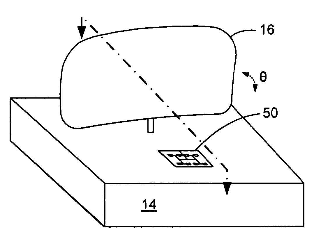 Patch array feed for an automotive radar antenna