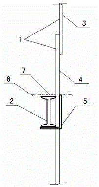 Tunnel shotcrete non-dismantling formwork and construction method thereof