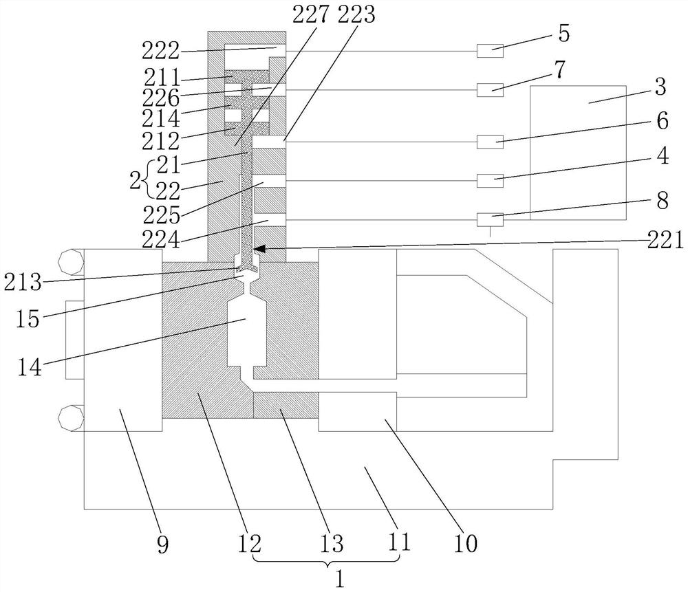 A kind of vacuum casting system and using method