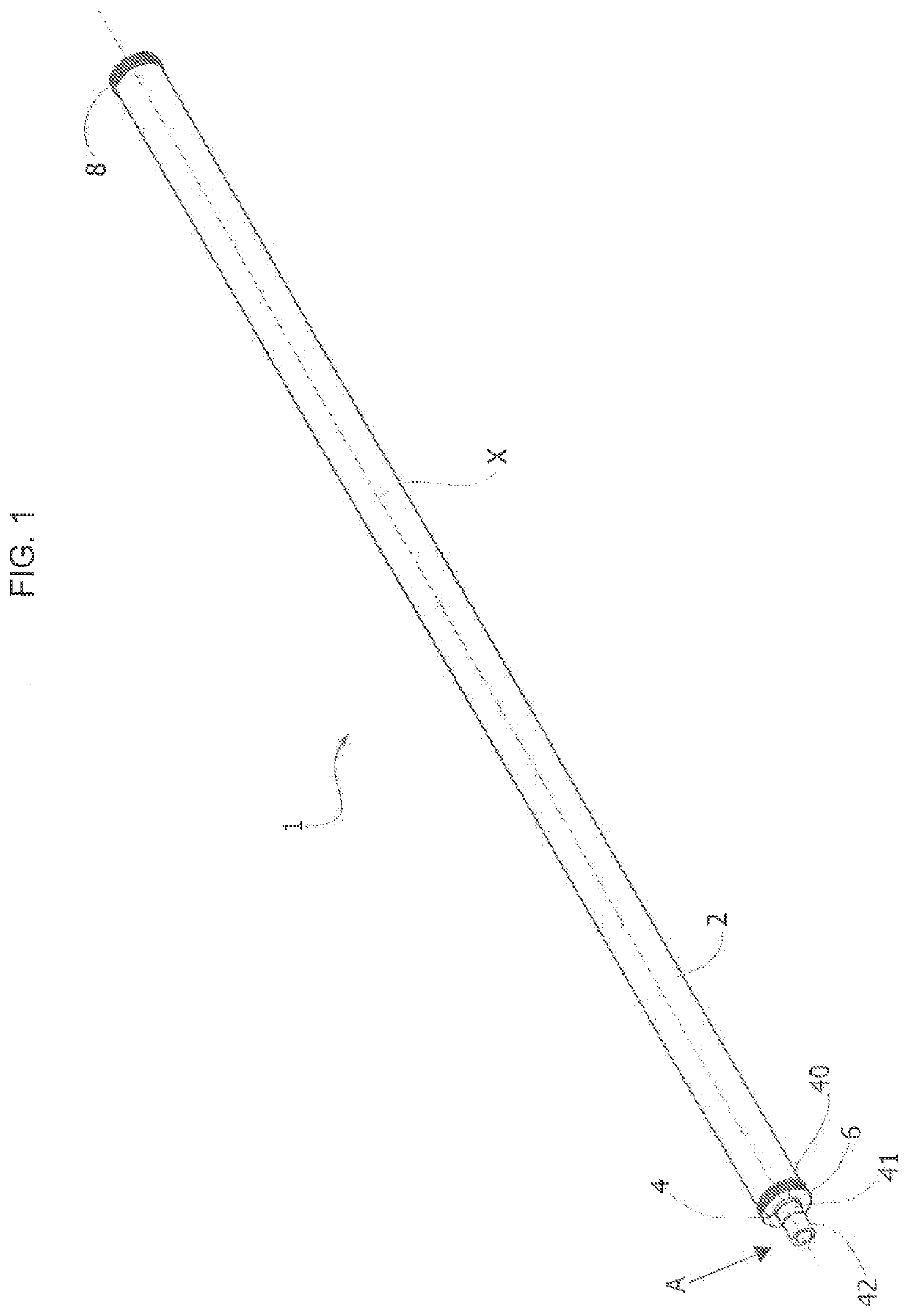 A device for converting thermal energy, a corresponding solar reactor and related plant