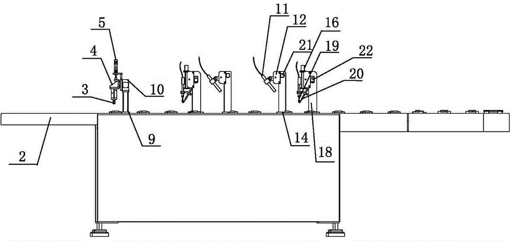 Double-faced laser cleaning device for magnetic steel