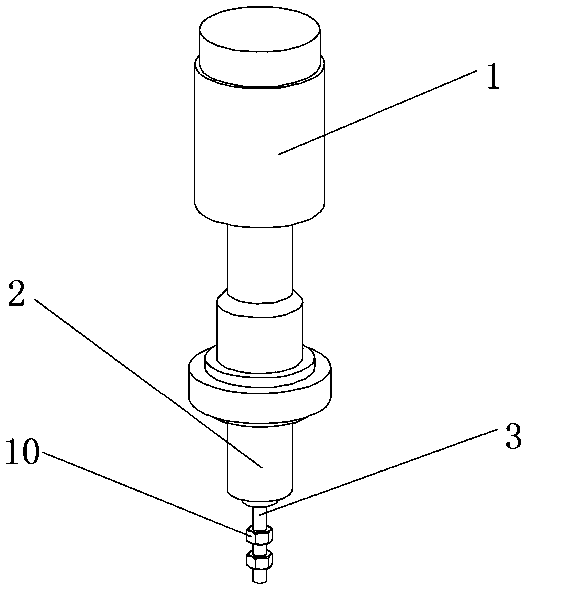 Double-spiral-groove combined type single-excitation three-dimensional curved surface ultrasonic-assisted turning device