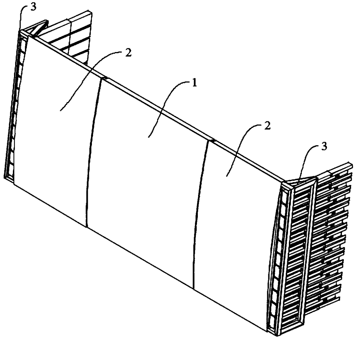 Side mold mechanism for concrete mold spraying