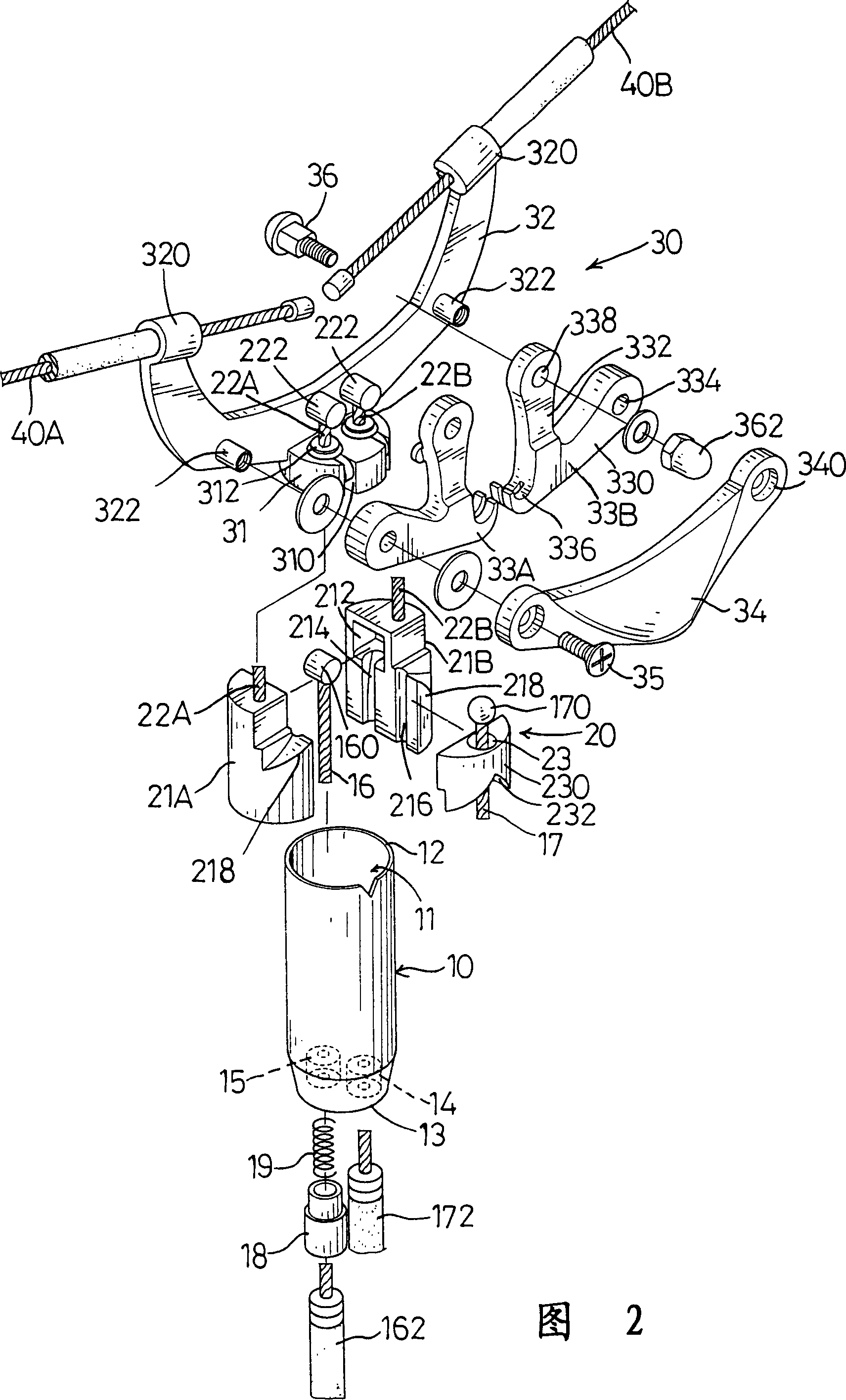 Safe brake adapting distributor