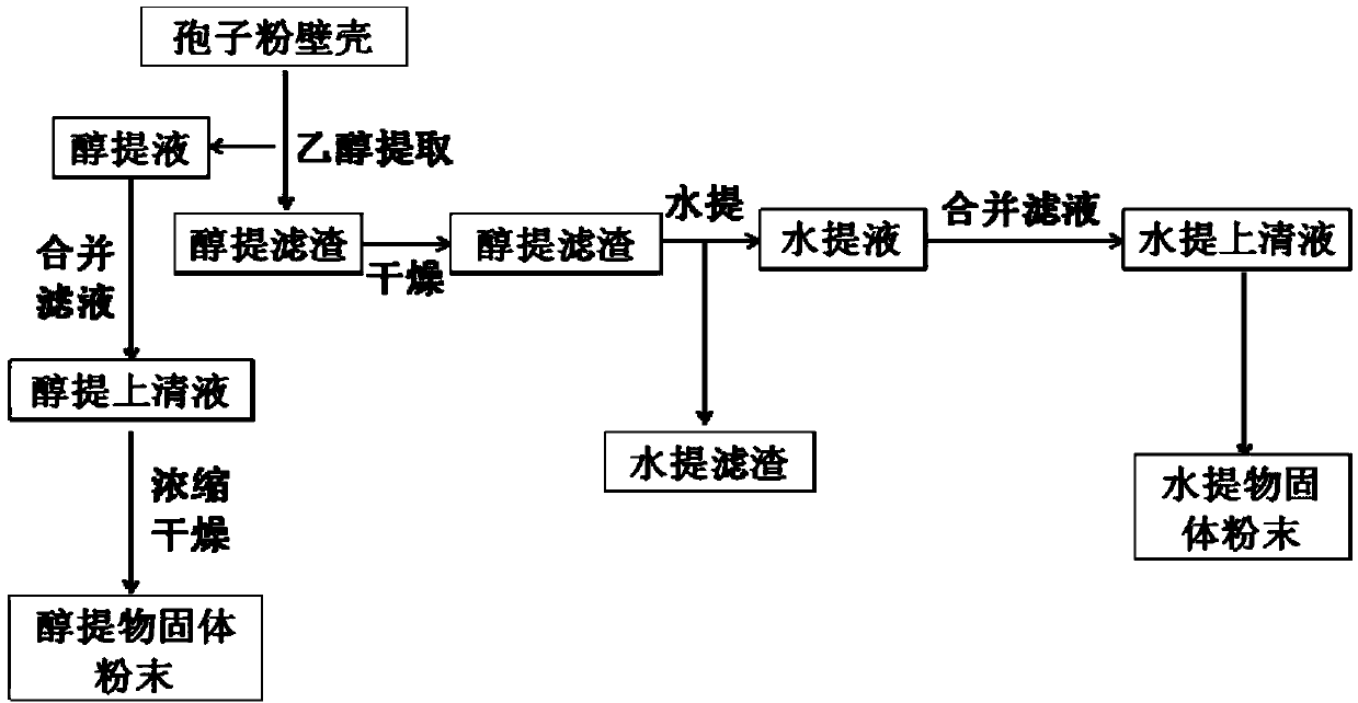 Purification process, comprehensive utilization method and application of ganoderma lucidum spores powder