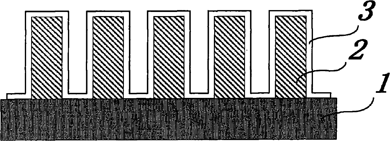 Three-dimensional structure microelectrode applied to mini-super capacitor and manufacturing method thereof