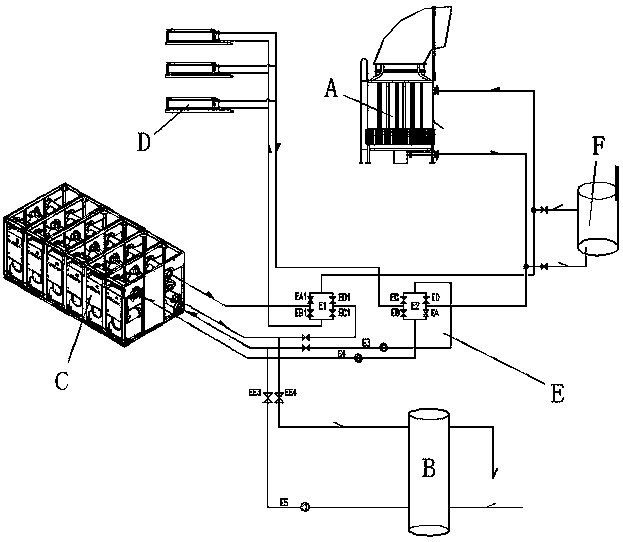 Air energy-collecting tower heat pump unit