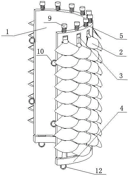 Bionic swimming propeller and swimming propelling method