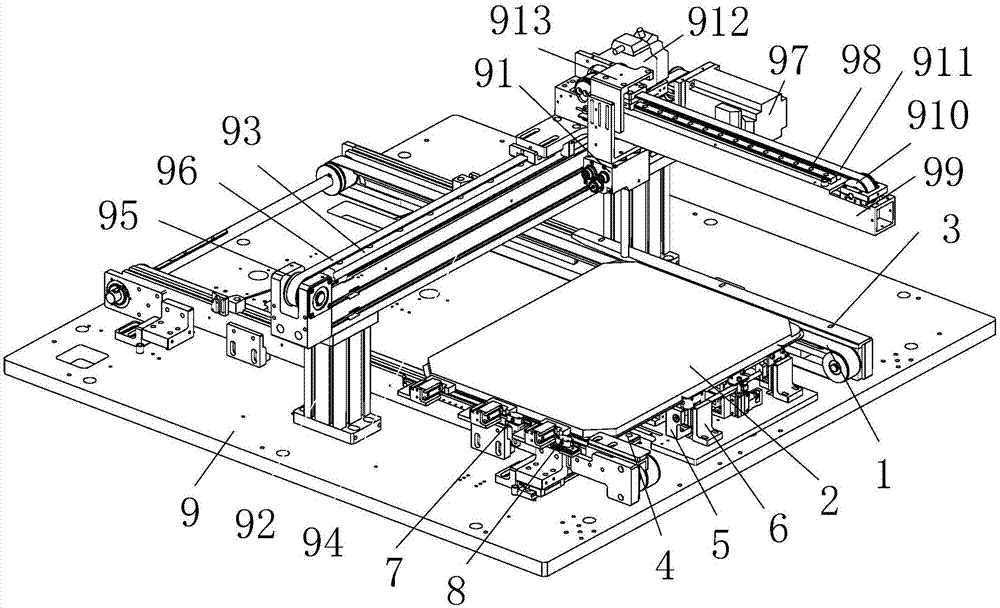 Fingerprint module group identification code scanning device and scanning method