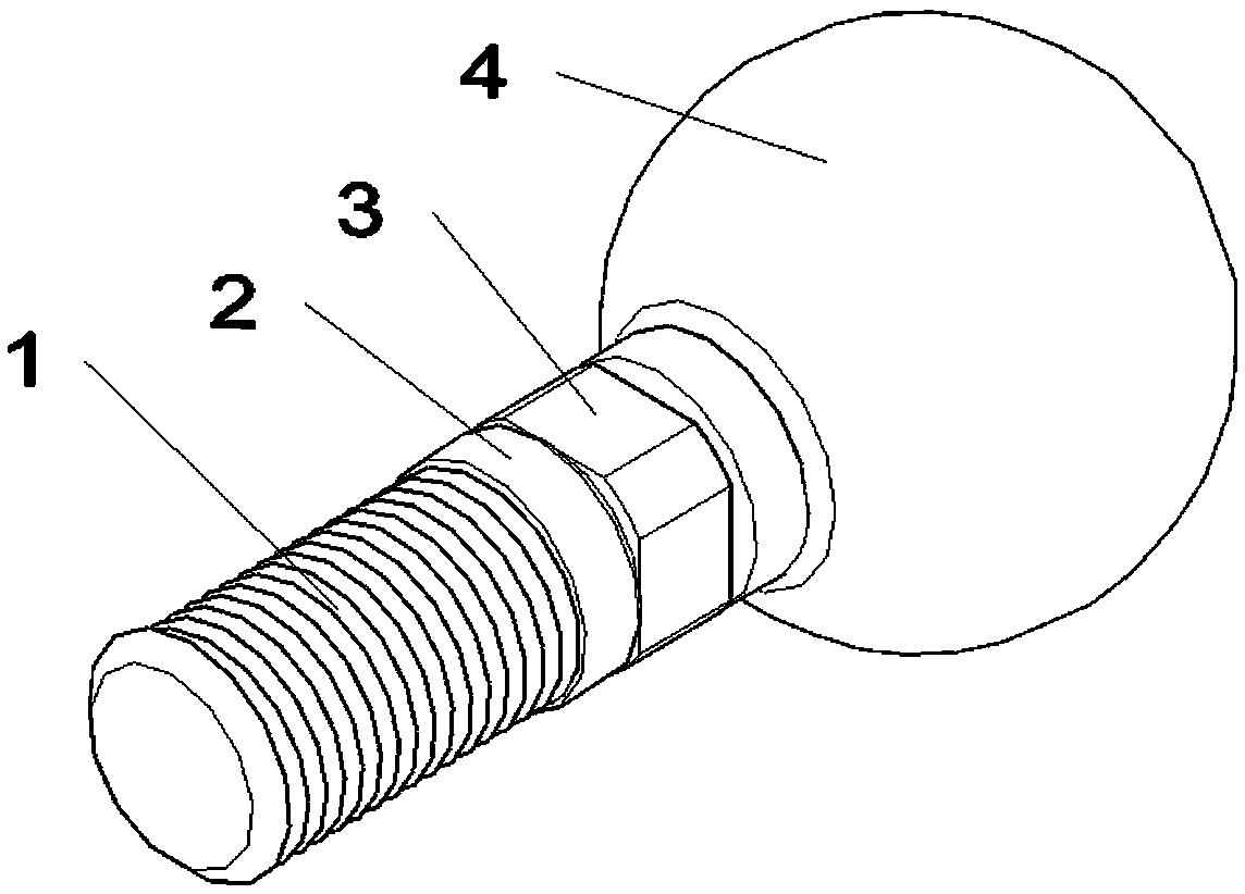 Screw joint spherical hinge structure suitable for truss connection