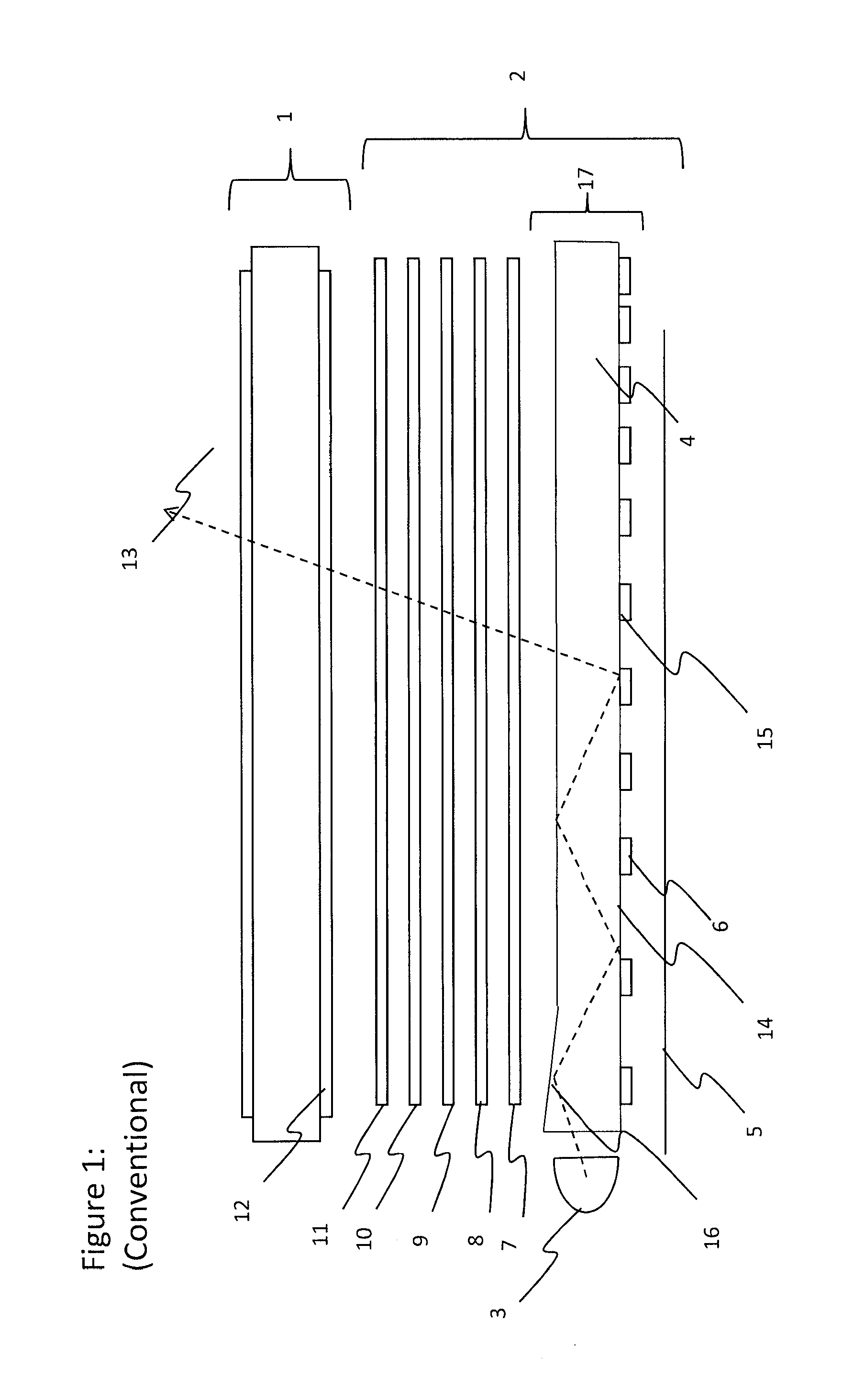 Uniform diffractive backlight