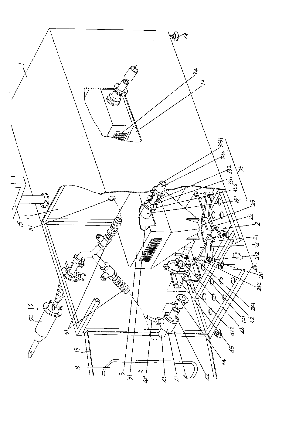 Weighing metering mechanism of automatically quantitative down filling machine