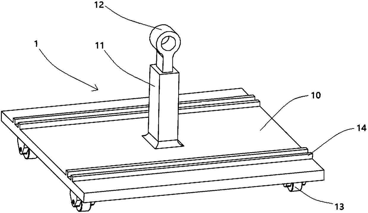 Group welding method of auxiliary steel box beam group welding device